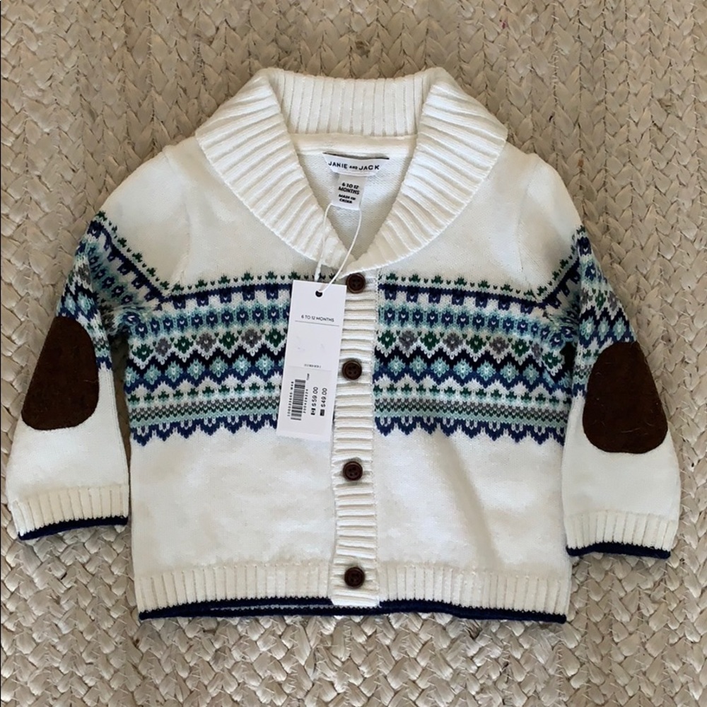 Janie and Jack holiday sweater 6-12 mo